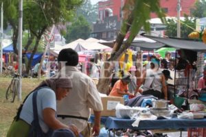 Caos en la zona del mercado Los Bosques por venta de pescado y ambulantes