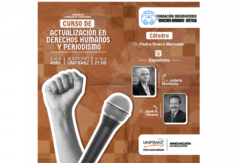 En marcha un curso de actualización en Derechos Humanos y Periodismo