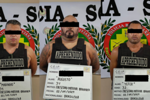 Tres peligrosos miembros del PCC son capturados en Santa Cruz con identidades falsas