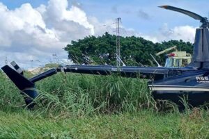 Helicóptero de la FAB sufre incidente tras mala maniobra en El Trompillo