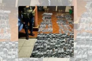 Requisa en una vivienda permite descubrimiento de más de 200 kilos de droga y armas de grueso calibre