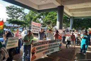 Comité de Defensa del Sinec continuará protesta en el Palacio de Justicia y alerta que existe riesgo de cierre