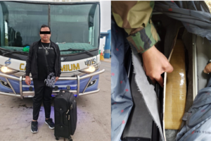 Hallan 82 paquetes de droga en dos buses que se dirigían a la frontera con Brasil