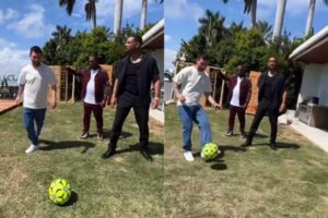 Lionel Messi causa furor al promocionar la película de Will Smith y Martin Lawrence