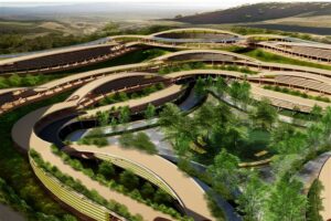 Estercuel Verde 2050: el proyecto arquitectónico que convertirá cráteres mineros en espacios urbanos