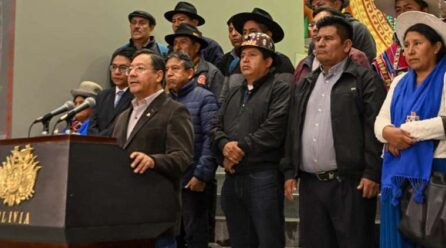 Arce se apoya en el ‘gabinete social’ ante las protestas y ven que el TCP avala su gestión política