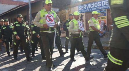 Municipio y Policía conmemoran el Día Mundial de la Seguridad Vial con una marcha