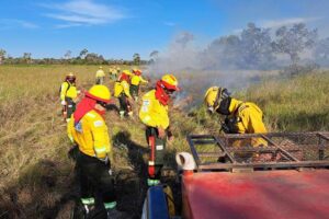 Prevención de incendios: bomberos forestales realizan quema prescrita en San Ignacio de Velasco