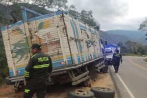 Chofer cae a un barranco por intentar salvar a su esposa