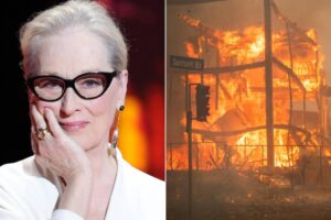 Meryl Streep abrió un agujero en la cerca de su casa en Los Ángeles para no morir calcinada