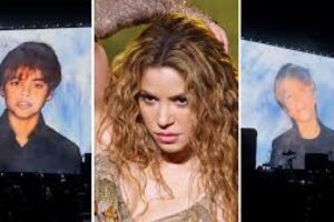 Shakira emociona a sus fans con la presencia de sus hijos en su gira