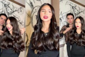 Ángela Aguilar sorprende con nuevo look y largas extensiones