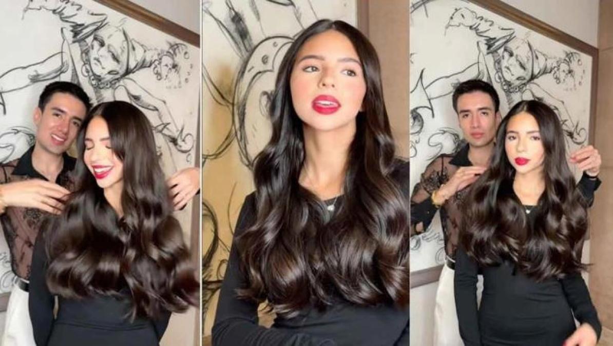 Ángela Aguilar sorprende con nuevo look y largas extensiones