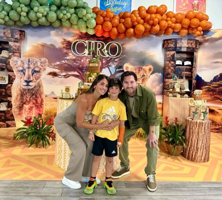 Así festejaron Antonela y Leo Messi el cumpleaños de su hijo Ciro