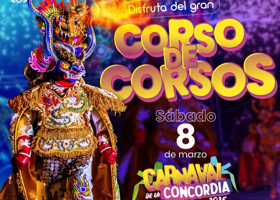Cierre del Carnaval en Cochabamba: conozca el rol de ingreso del Corso de Corsos