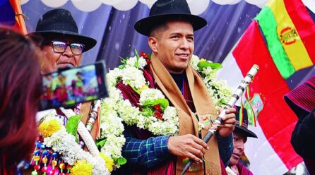 Andrónico Rodríguez es proclamado en El Alto