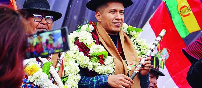 Andrónico Rodríguez es proclamado en El Alto
