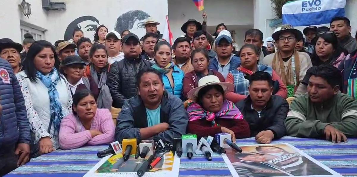 Evistas definen movilización hacia La Paz y advierten que no habrá elecciones sin su líder