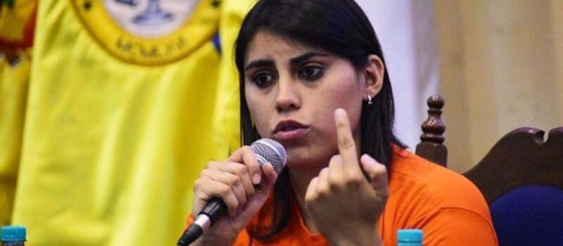 Andrea Barrientos: “No voy a ser la vicepresidenta de Samuel”