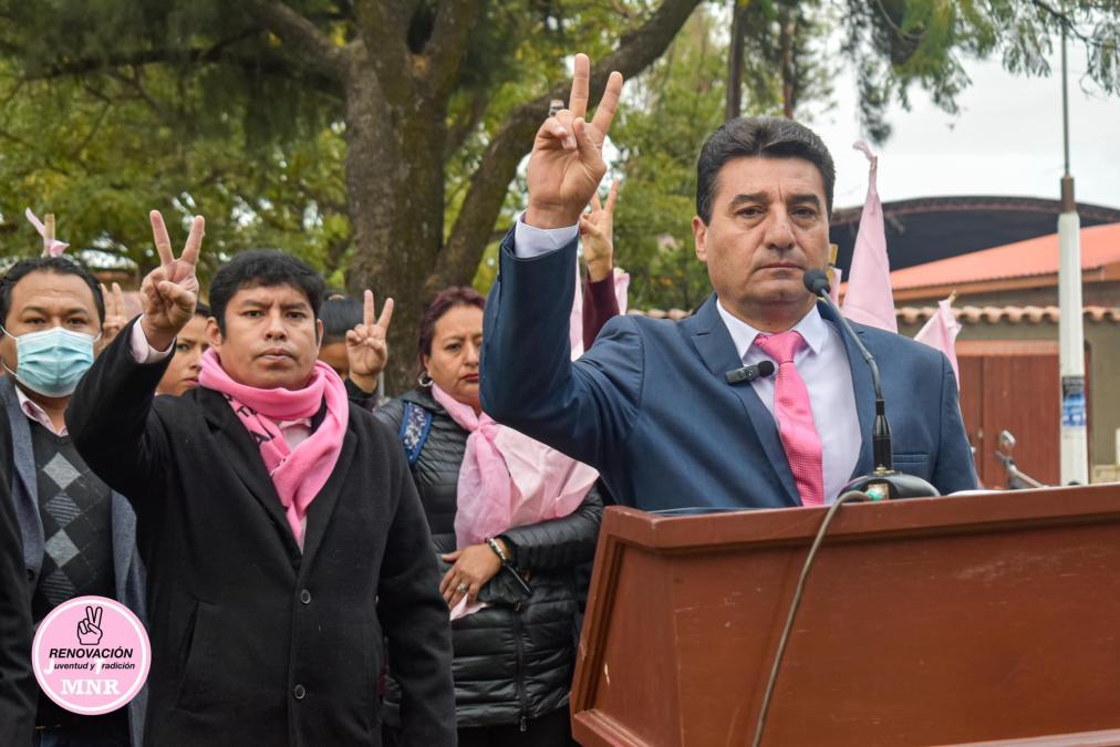 Jefe nacional del MNR afirma que liderazgos locales apoyan a «Tuto» Quiroga y no el partido